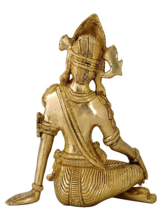 FASHERATI Golden God Lord Indra Brass Statue Indra dev Statue/Indra dev murti/Indra dev Brass/Indra dev Idol/Indra dev vastu/Indra dev - Image 3